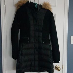 Mixed Media puffer coat
